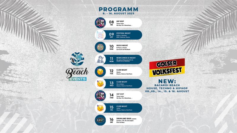 Born To Beach am Golser Volksfest 2025